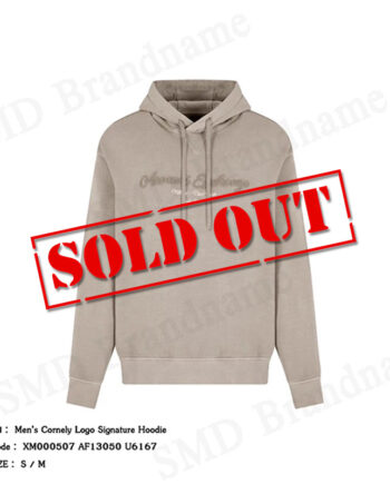 Armani Exchange เสื้อสเวตเตอร์ผู้ชาย รุ่น Men’s Cornely Logo Signature Hoodie Code: XM000507 AF13050 U6167