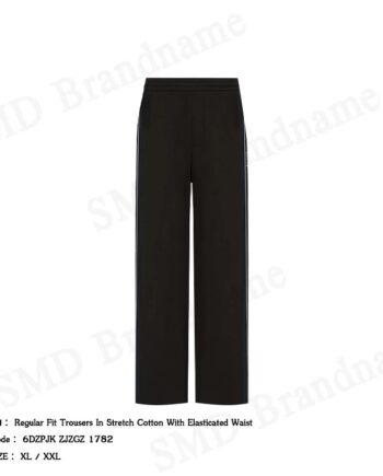 Armani Exchange กางเกงลำลองขายาวผู้ชาย รุ่น Regular Fit Trousers In Stretch Cotton Code: 6DZPJK ZJZGZ 1782