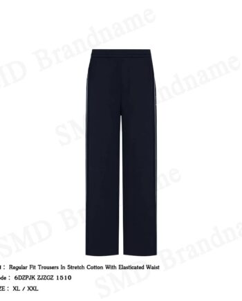 Armani Exchange กางเกงขายาวผู้ชาย รุ่น Regular Fit Trousers In Stretch Cotton Code: 6DZPJK ZJZGZ 1510
