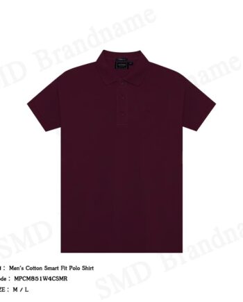 Arrow เสื้อโปโลแขนสั้นผู้ชาย รุ่น Men's Cotton Smart Fit Polo Shirt Code: MPCM851W4CSMR