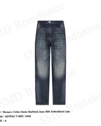 Armani Exchange กางเกงยีนส์ผู้หญิง รุ่น Women's Cotton Denim Boyfriend Jeans Code: 6DYP24 Y18DZ 1500