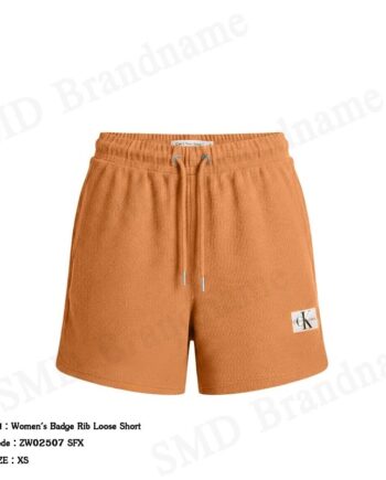 Calvin Klein Jeans กางเกงขาสั้นผู้หญิง รุ่น Women's Badge Rib Loose Short Code: ZW02507 SFX