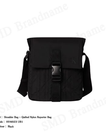 Calvin Klein Jeans กระเป๋าสะพายข้างผู้ชาย รุ่น Shoulder Bag - Quilted Nylon Reporter Bag Code: HH4023 UB1