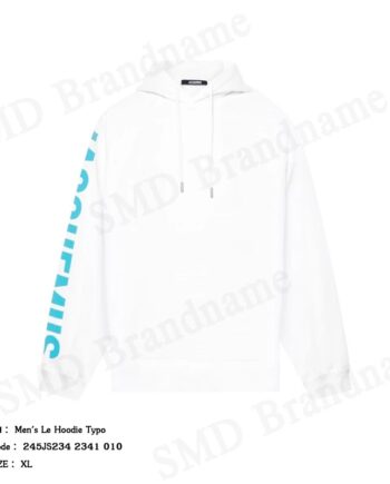 Jacquemus เสื้อสเวตเตอร์ผู้ชาย รุ่น Men's Le Hoodie Typo Code: 245JS234 2341 010