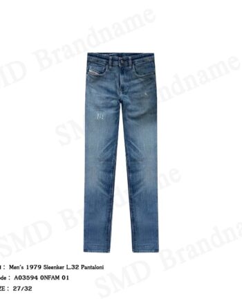 Diesel กางเกงยีนส์ผู้ชาย รุ่น Men's 1979 Sleenker L.32 Pantaloni Code: A03594 0NFAM 01