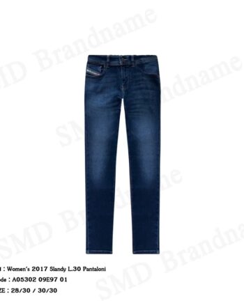Diesel กางเกงยีนส์ขายาวผู้หญิง รุ่น Women's 2017 Slandy L.30 Pantaloni Code: A05302 09E97 01