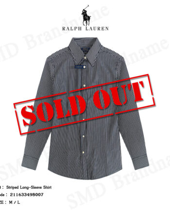 Polo Ralph Lauren เสื้อเชิ้ตแขนยาว รุ่น Striped Long-Sleeve Shirt Code: 211633498007