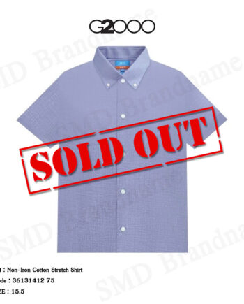 G2000 เสื้อเชิ้ตแขนสั้นผู้ชาย รุ่น Non-Iron Cotton Stretch Shirt Code: 36131412 75