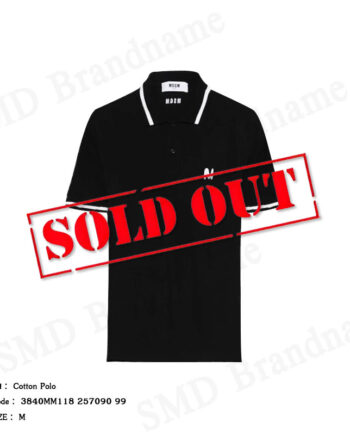 MSGM เสื้อโปโลผู้ชาย รุ่น Cotton Polo Code: 3840MM118 257090 99