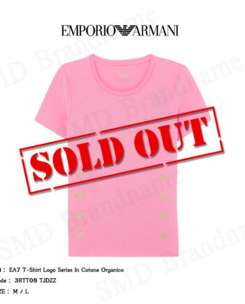 Emporio Armani เสื้อยืดแขนสั้น รุ่น EA7 T-Shirt Logo Series In Cotone Organico Code: 3RTT08 TJDZZ