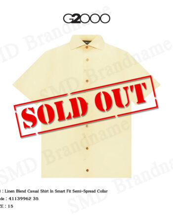 G2000 เสื้อเชิ้ตแขนสั้น รุ่น Linen Blend Casual Shirt In Smart Fit Semi-Spread Collar Code: 41139962 35