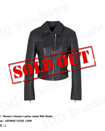 Armani Exchange เสื้อแจ็คเก็ตผู้หญิง รุ่น Women's Genuine Leather Jacket With Buckle Code: 6DYB50 YLP3Z 1200