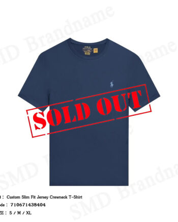 Polo Ralph Lauren เสื้อยืดคอกลมผู้ชาย รุ่น Custom Slim Fit Jersey Crewneck T-Shirt Code: 710671438404