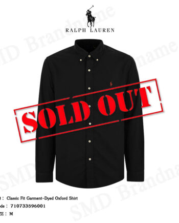 Polo Ralph Lauren เสื้อเชิ้ตแขนยาว รุ่น Classic Fit Garment-Dyed Oxford Shirt Code: 710733596001