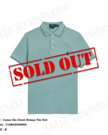 Polo Ralph Lauren เสื้อโปโลผู้ชาย รุ่น Custom Slim Stretch Birdseye Polo Shirt Code: 710869200005