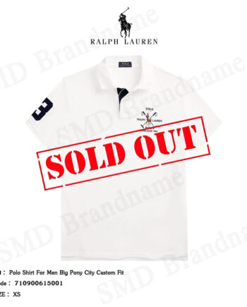 Polo Ralph Lauren เสื้อโปโลชาย รุ่น Polo Shirt For Men Big Pony City Custom Fit Code: 710900615001