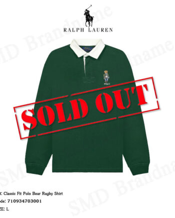 Polo Ralph Lauren เสื้อโปโลแขนยาวผู้ชาย รุ่น Classic Fit Polo Bear Rugby Shirt Code: 710934703001