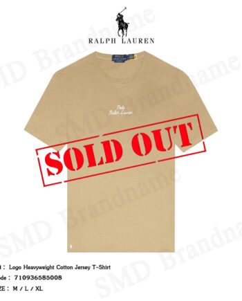 Polo Ralph Lauren เสื้อยืดคอกลมผู้ชาย รุ่น Logo Heavyweight Cotton Jersey T-Shirt Code: 710936585008