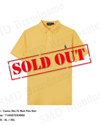 Polo Ralph Lauren เสื้อโปโลผู้ชาย รุ่น Custom Slim Fit Mesh Polo Shirt Code: 710937293002