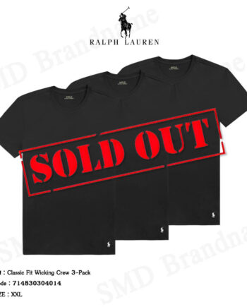 Polo Ralph Lauren เซ็ทเสื้อยืดคอกลมผู้ชาย 3 ตัว รุ่น Classic Fit Wicking Crew 3-Pack  Code: 714830304014
