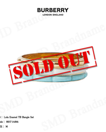 Burberry เซ็ทกำไลข้อมือ รุ่น Lola Enamel TB Bangle Set Code: 8071686