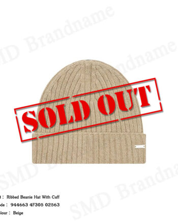 Armani Exchange หมวกบีนนี่ รุ่น Ribbed Beanie Hat With Cuff Code: 944663 4F305 02563