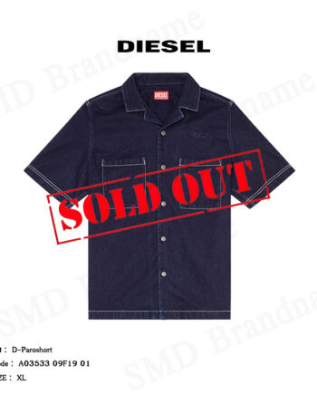 Diesel เสื้อเชิ้ตยีนส์แขนสั้น รุ่น D-Paroshort Code: A03533 09F19 01