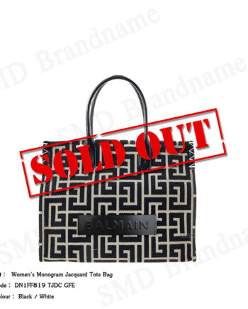 Balmain กระเป๋าถือ รุ่น Women's Monogram Jacquard Tote Bag Code: DN1FF819 TJDC GFE