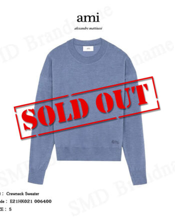 Ami Alexandre Mattiussi เสื้อสเวตเตอร์ รุ่น Crewneck Sweater Code: E21HK021 006400