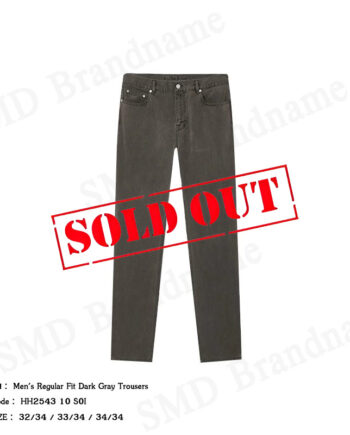Lacoste กางเกงยีนส์ รุ่น Men's Regular Fit Dark Gray Trousers Code: HH2543 10 S0I