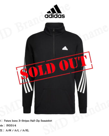 Adidas เสื้อสเวตเตอร์แขนยาว รุ่น Future Icons 3-Stripes Half-Zip Sweatshirt Code: IN3314