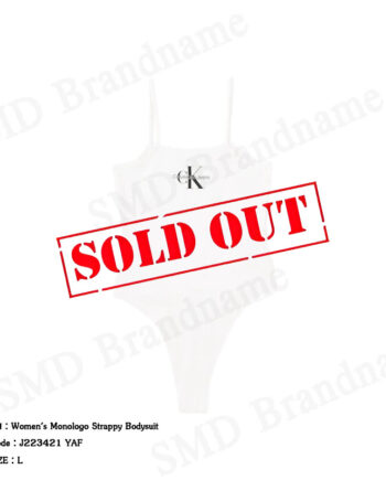 Calvin Klein Jeans บอดี้สูทผู้หญิง รุ่น Women's Monologo Strappy Bodysuit Code: J223421 YAF