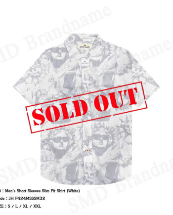 John Henry เสื้อเชิ้ตแขนสั้นผู้ชาย รุ่น Men's Short Sleeves Slim Fit Shirt (White) Code: JH F424MSSSM32