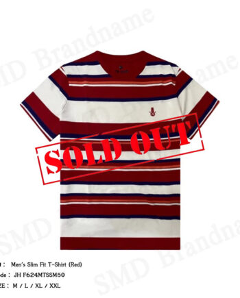 John Henry เสื้อยืดคอกลมผู้ชาย รุ่น Men's Slim Fit T-Shirt (Red) Code: JH F624MTSSM50