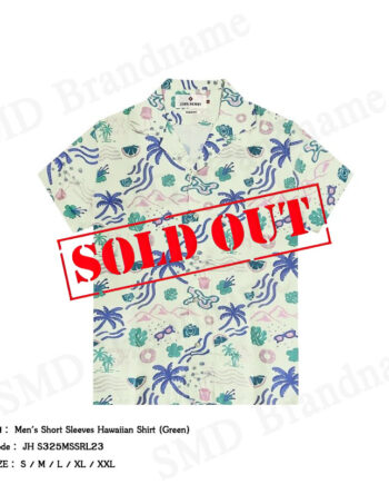 John Henry เสื้อเชิ้ตแขนสั้นผู้ชาย รุ่น Men's Short Sleeves Hawaiian Shirt (Green) Code: JH S325MSSRL23