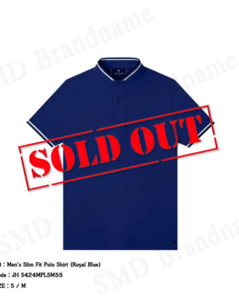 John Henry เสื้อโปโลผู้ชาย รุ่น Men's Slim Fit Polo Shirt (Royal Blue) Code: JH S424MPLSM55