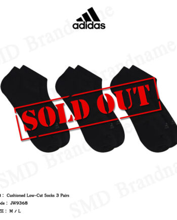 Adidas ถุงเท้า รุ่น Cushioned Low-Cut Socks 3 Pairs Code: JW9368