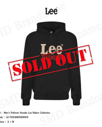 Lee เสื้อสเวตเตอร์แขนยาว รุ่น Men's Pullover Hoodie Lee Riders Collection Code: LE F224MHODN29
