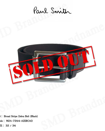 Paul Smith เข็มขัด รุ่น Broad Stripe Zebra Belt (Black) Code: M2A-7264-AZEBCAO