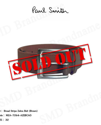 Paul Smith เข็มขัด รุ่น Broad Stripe Zebra Belt (Brown) Code: M2A-7264-AZEBCAO