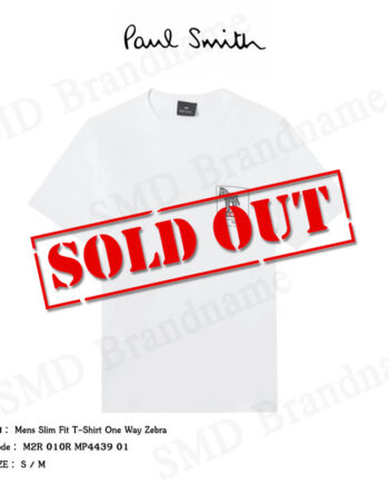 PS Paul Smith เสื้อยืดคอกลม รุ่น Mens Slim Fit T-Shirt One Way Zebra Code: M2R 010R MP4439 01