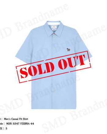 PS Paul Smith เสื้อเชิ้ตแขนสั้นผู้ชาย รุ่น Men's Casual Fit Shirt Code: M2R 524T FZEBRA 44