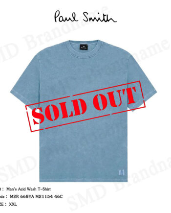 PS Paul Smith เสื้อยืดคอกลม รุ่น Man's Acid Wash T-Shirt Code: M2R 668YA M21154 46C
