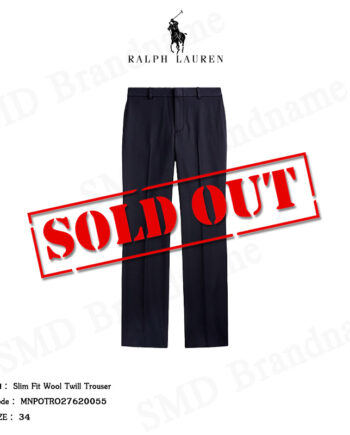 Polo Ralph Lauren กางเกงขายาว รุ่น Slim Fit Wool Twill Trouser Code: MNPOTRO27620055