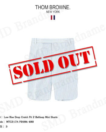 Thom Browne กางเกงขาสั้น รุ่น Low Rise Drop Crotch Fit 2 Beltloop Mini Shorts Code: MTC217A F0586 480