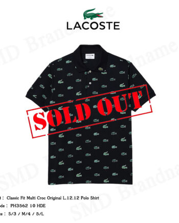 Lacoste เสื้อโปโล รุ่น Classic Fit Multi Croc Original L.12.12 Polo Shirt Code: PH3562 10 HDE