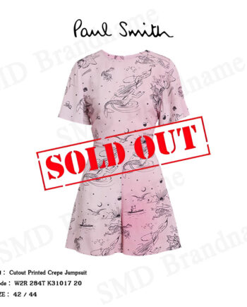 PS Paul Smith จั้มสูท รุ่น Cutout Printed Crepe Jumpsuit Code: W2R 284T K31017 20