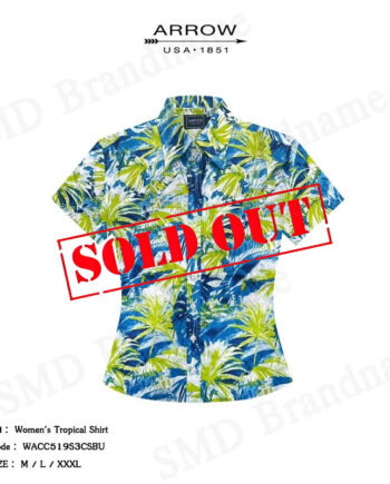 Arrow เสื้อเชิ้ตแขนสั้นผู้หญิง รุ่น Women's Tropical Shirt Code: WACC519S3CSBU