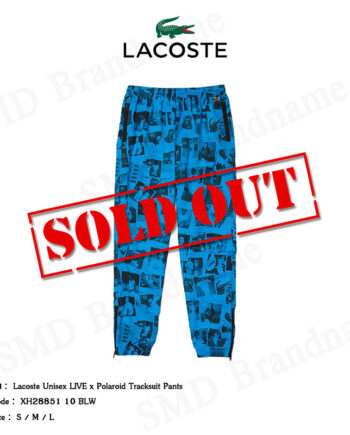 Lacoste กางเกงขายาว รุ่น Lacoste Unisex LIVE x Polaroid Tracksuit Pants Code: XH2885 10 BLW