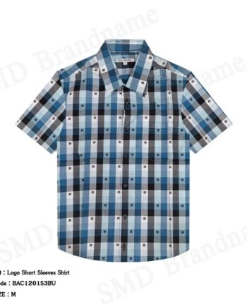 Guy Laroche เสื้อเชิ้ตแขนสั้นผู้ชาย รุ่น Logo Short Sleeves Shirt Code: BAC1201S3BU